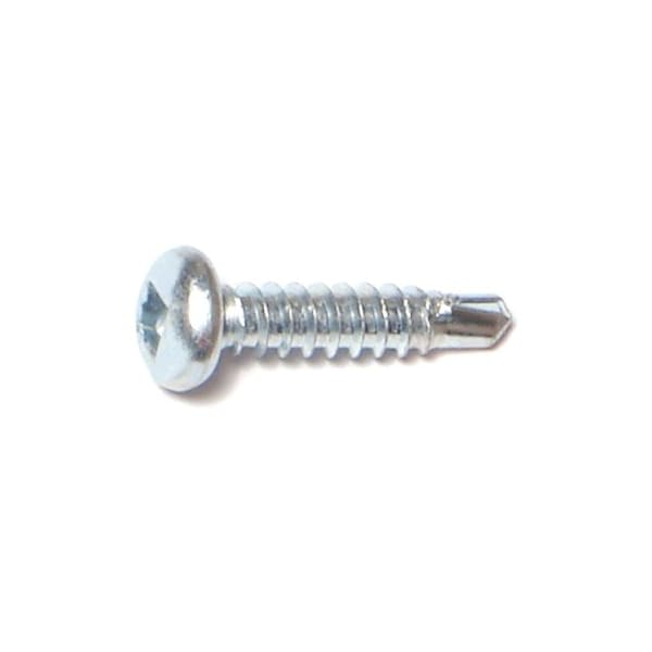 Midwest Fastener Self-Drilling Screw, #8 x 3/4 in, Zinc Plated Steel Pan Head Square Drive, 100 PK 08805 - main